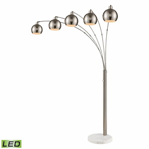Peterborough - 45W 5 LED Floor Lamp In Industrial Style-85.5 Inches Tall and 41.5 Inches Wide - 1303481
