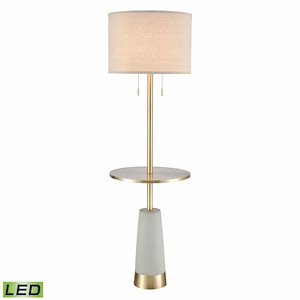 Below the Surface - 18W 2 LED Floor Lamp In Industrial Style-63 Inches Tall and 18 Inches Wide - 1303574