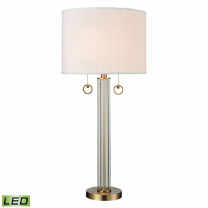Cannery Row - 18W 2 LED Table Lamp In Industrial Style-34 Inches Tall and 15 Inches Wide - 1303420