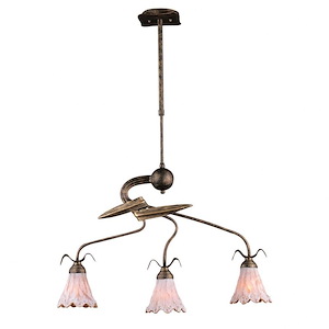 Villa D'Eleganza - 3 Light Chandelier-36 Inches Tall and 6 Inches Wide - 1304229