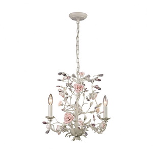 Heritage - 3 Light Chandelier in Traditional Style with Nature-Inspired/Organic and Shabby Chic inspirations - 18 Inches tall and 18 inches wide