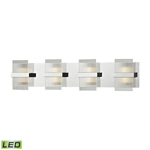Desiree - 8W 1 LED Bath Vanity in Modern/Contemporary Style with Art Deco and Mission inspirations - 6 Inches tall and 28 inches wide