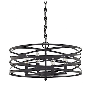 Vorticy - 4 Light Chandelier in Modern/Contemporary Style with Mid-Century and Retro inspirations - 11 Inches tall and 20 inches wide - 613970