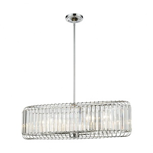 Beaumont - 6 Light Chandelier in Modern/Contemporary Style with Luxe/Glam and Art Deco inspirations - 10 Inches tall and 32 inches wide