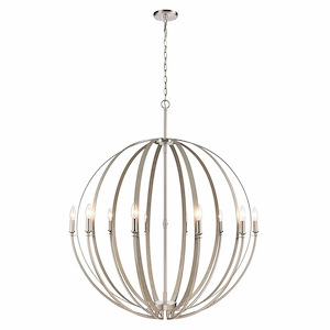 Rotunde - 10 Light Chandelier In Modern Style-44 Inches Tall and 38 Inches Wide - 1118316