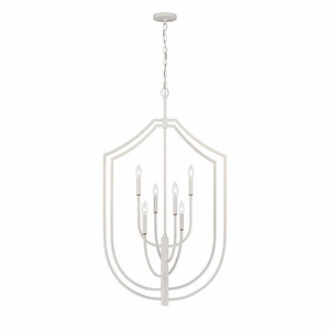 Continuance - 6 Light Pendant In Modern Style-46 Inches Tall and 26 Inches Wide