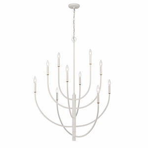 Continuance - 10 Light Chandelier In Modern Style-46 Inches Tall and 42 Inches Wide - 1273847