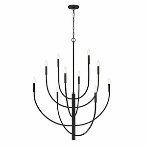 Continuance - 10 Light Chandelier In Modern Style-46 Inches Tall and 42 Inches Wide - 1273622