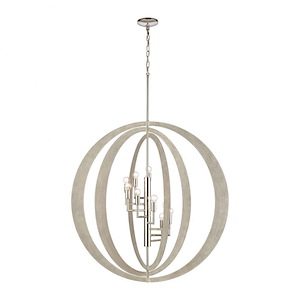 Retro Rings - 9 Light Chandelier In Modern Style-36 Inches Tall and 36 Inches Wide - 1273624
