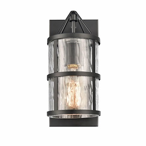 Solace - 1 Light Wall Sconce In Mission Style-11 Inches Tall and 5 Inches Wide