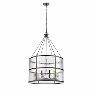 Solace - 10 Light Pendant In Mission Style-47 Inches Tall and 30 Inches Wide - 1118342