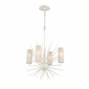 Sea Urchin - 4 Light Chandelier In Coastal Style-27 Inches Tall and 20 Inches Wide - 1118330