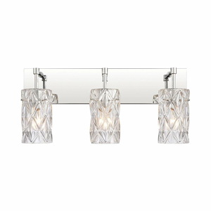 Formade Crystal - 3 Light Bath Vanity In Modern Style-10 Inches Tall and 23 Inches Wide