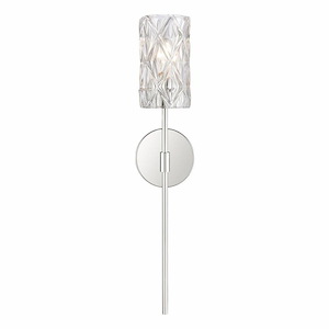Formade Crystal - 1 Light Wall Sconce In Modern Style-24 Inches Tall and 5 Inches Wide