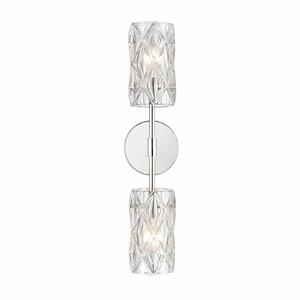 Formade Crystal - 2 Light Wall Sconce In Modern Style-21 Inches Tall and 5 Inches Wide - 1118222