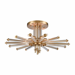 Serena - 5 Light Semi Flush Mount In Glam Style-12.5 Inches Tall and 26 Inches Wide