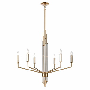 Serena - 6 Light Chandelier In Glam Style-35.25 Inches Tall and 34 Inches Wide - 1284516