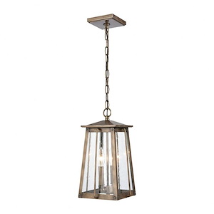 Kirkdale - 2 Light Outdoor Pendant In French Country Style-15 Inches Tall and 9 Inches Wide - 1273849