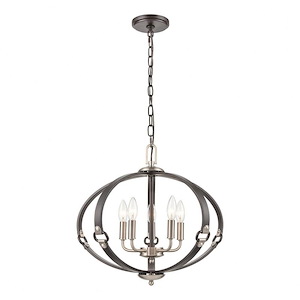 Armstrong Grove - 5 Light Chandelier In Farmhouse Style-18 Inches Tall and 20 Inches Wide