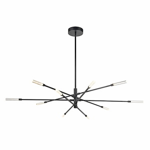 Light Streak - 270W 10 LED Chandelier In Modern Style-8.25 Inches Tall and 55.5 Inches Wide - 1118255
