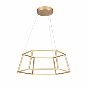 Minimalist - 40W 1 LED Pendant In Modern Style-9 Inches Tall and 21 Inches Wide