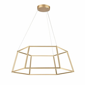 Minimalist - 55W 1 LED Pendant In Modern Style-11.25 Inches Tall and 23.25 Inches Wide