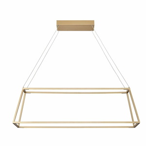 Minimalist - 36W 1 LED Linear Chandelier In Modern Style-11.5 Inches Tall and 36 Inches Wide