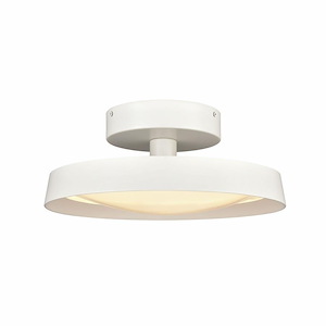 Nancy - 22W 1 LED Semi-Flush Mount In Modern Style-5.5 Inches Tall and 13.75 Inches Wide