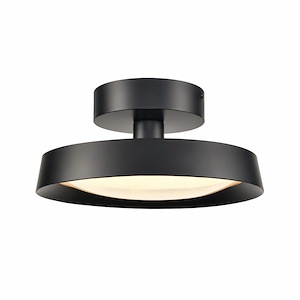 Nancy - 18W 1 LED Semi-Flush Mount In Modern Style-5.5 Inches Tall and 11.75 Inches Wide