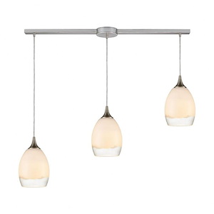 Cirrus - 3 Light Linear Mini Pendant in Modern/Contemporary Style with Coastal/Beach and Boho inspirations - 11 Inches tall and 36 inches wide - 881518