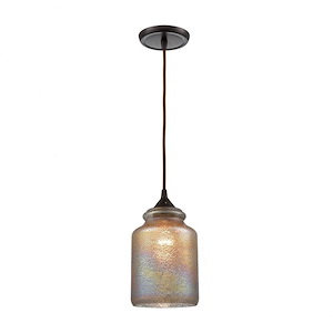 Illuminessence - 1 Light Mini Pendant in Transitional Style with Country/Cottage and Southwestern inspirations - 11 Inches tall and 6 inches wide
