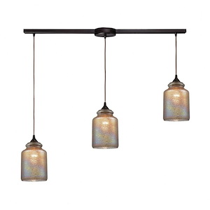 Illuminessence - 3 Light Linear Mini Pendant in Transitional Style with Country and Southwestern inspirations - 11 Inches tall and 36 inches wide - 881665
