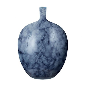 Marble Bottle - Transitional Style w/ ModernFarmhouse inspirations - Earthenware Marble Bottle - 14 Inches tall 10 Inches wide