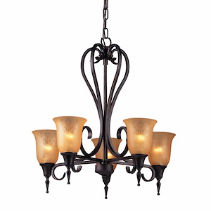 Hemingway - 5 Light Chandelier-26 Inches Tall and 27 Inches Wide - 1303499