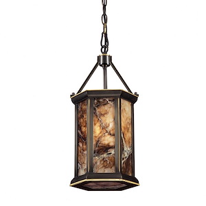 Imperial Granite - 1 Light Pendant-19 Inches Tall and 9 Inches Wide
