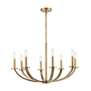 Erindale - 8 Light Chandelier in Transitional Style with Country/Cottage and Urban/Industrial inspirations - 19 Inches tall and 30 inches wide - 921357