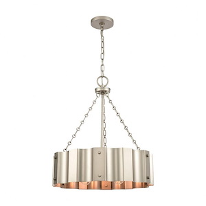 Clausten - 4 Light Chandelier in Modern/Contemporary Style with Urban/Industrial and Modern Farmhouse inspirations - 23 Inches tall and 21 inches wide