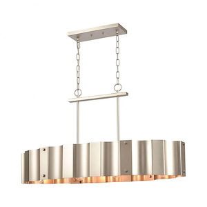 Clausten - 4 Light Island in Modern/Contemporary Style with Urban/Industrial and Modern Farmhouse inspirations - 19 Inches tall and 37 inches wide - 921243