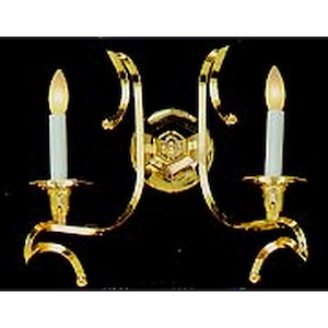 European Crafted - 2 Light Wall Sconce-13 Inches Tall and 15 Inches Wide