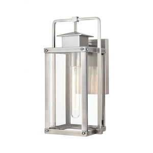 Crested Butte - 1 Light Outdoor Wall Sconce in Transitional Style with Mission and Vintage Charm inspirations - 14 Inches tall and 7 inches wide - 921213