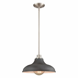 Grenville - 1 Light Pendant In Farmhouse Style-13.5 Inches Tall and 13 Inches Wide - 1284850