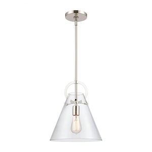 Gabby - 1 Light Mini Pendant In Modern Style-14 Inches Tall and 11 Inches Wide - 1273874