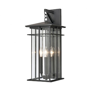 Oak Park - 3 Light Outdoor Wall Sconce In Glam Style-22 Inches Tall and 9 Inches Wide - 1273888