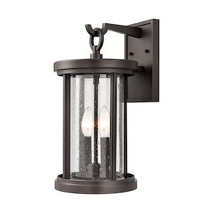 Brison - 2 Light Outdoor Wall Sconce In Glam Style-16 Inches Tall and 8 Inches Wide - 1273891