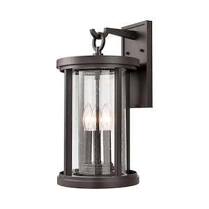 Brison - 3 Light Outdoor Wall Sconce In Glam Style-18 Inches Tall and 10 Inches Wide
