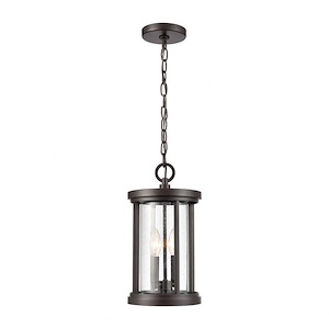 Brison - 2 Light Outdoor Pendant In Glam Style-15 Inches Tall and 8 Inches Wide