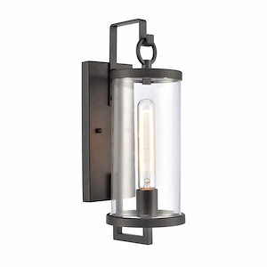 Hopkins - 1 Light Outdoor Wall Sconce In Farmhouse Style-15.5 Inches Tall and 5.5 Inches Wide - 1284853