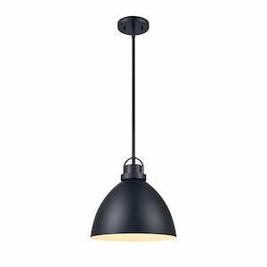 Somerville - 1 Light Pendant In Industrial Style-12.5 Inches Tall and 12 Inches Wide