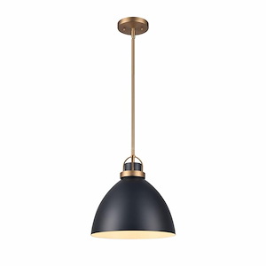 Somerville - 1 Light Pendant In Industrial Style-12.5 Inches Tall and 12 Inches Wide