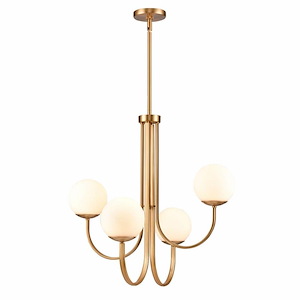 Caroline - 4 Light Chandelier In Modern Style-26.5 Inches Tall and 26 Inches Wide